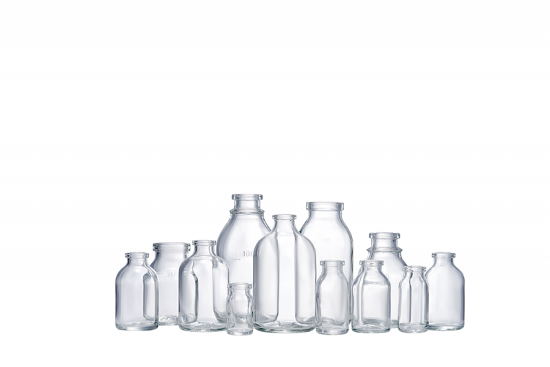 moulded glass bottle