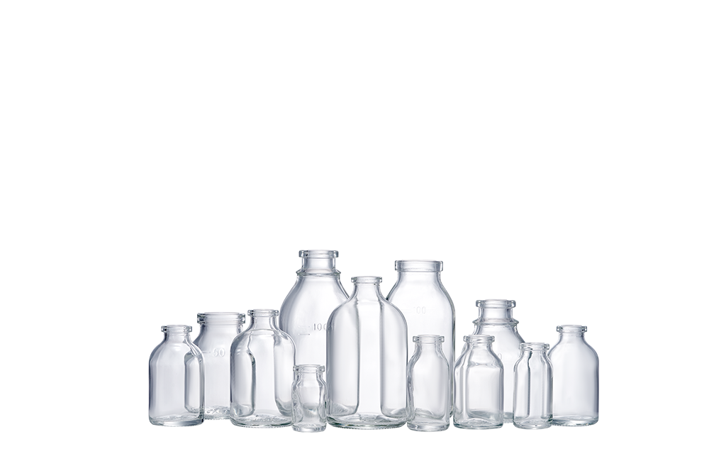 moulded glass bottle