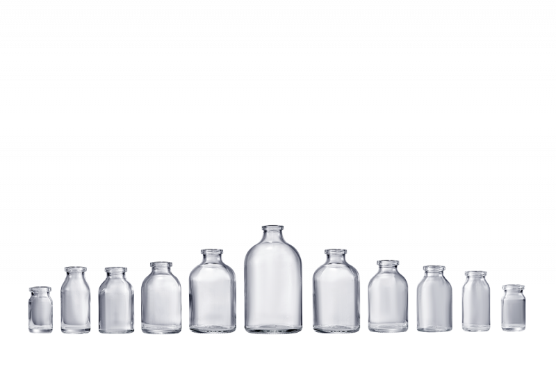 moulded glass bottle