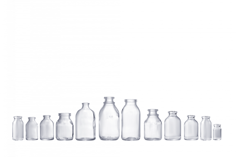 moulded glass bottle